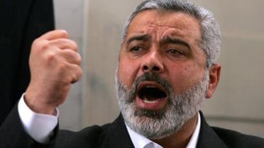 The Hamas prime minister in Gaza, Ismael Haniya, seen here in 2006, is to make a visit to Iran, which is celebrating the anniversary of its 1979 Islamic revolution. (AFP)