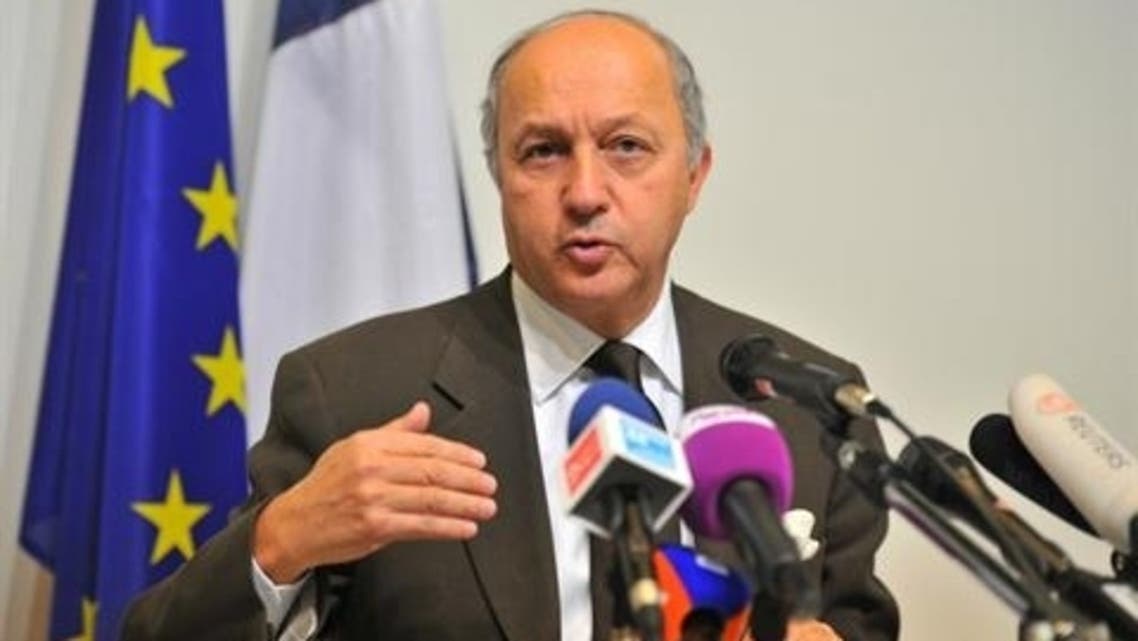 French Minister of Foreign Affairs, Laurent Fabius debate over whether to lift the embargo in order to supply arms, including ground-to-air missiles and other heavy weaponry, to insurgents. (AFP)