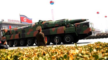 صواريخ باليستية في استعراض عسكري لجيش كوريا الشمالية