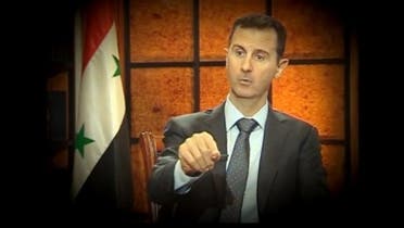 Syrian President Bashar al-Assad during an interview with Turkish journalists in Damascus. Syrian President Bashar al-Assad has lashed out at the Arab League and its decision to hand Syria’s seat to the opposition. (AFP)