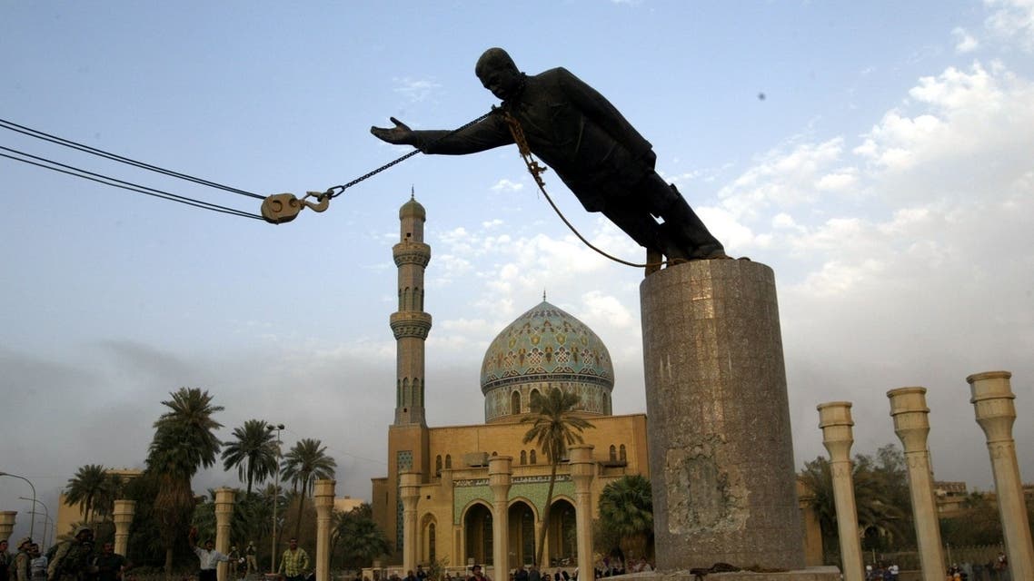 The fall of Saddam Hussein