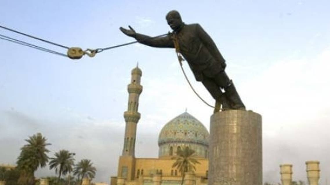 Saddam Hussein’s statue