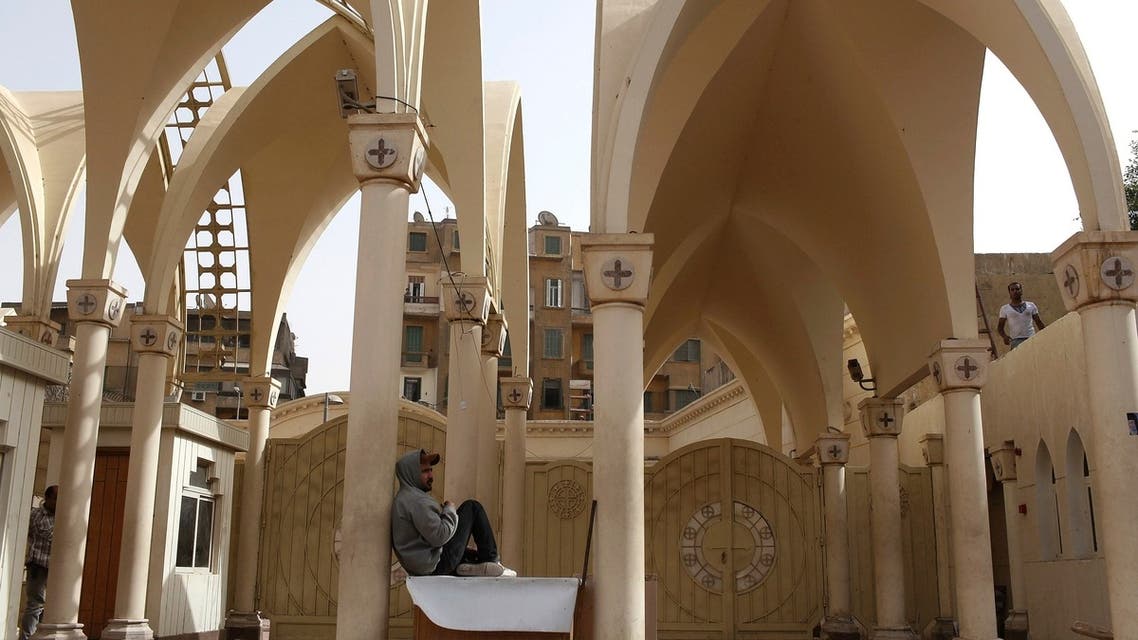 Cairo Coptic Church the day after clashes broke out (Reuters)