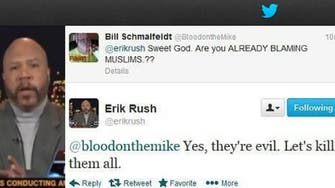 ‘Kill all Muslims’: Fox News pundit’s ‘sarcastic’ Boston bomb tweet