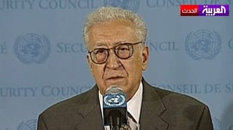 Syria mediator Brahimi says not resigning, but thinks about it daily