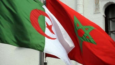 Algeria Morocco Flags AFP
