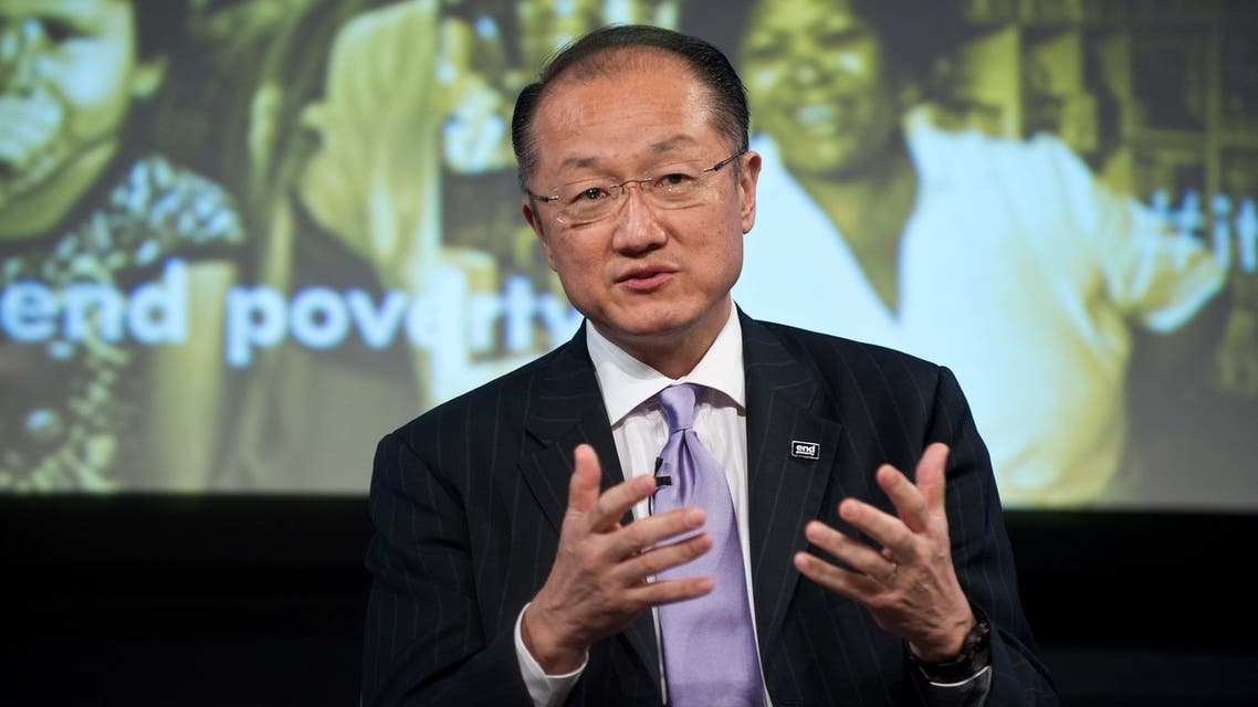 World Bank president Jim Yong Kim, in a discussion on how to end poverty, during the 2013 World Bank/IMF Spring meetings in Washington. (AFP)