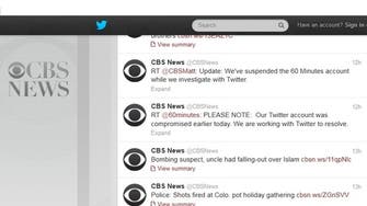 CBS Twitter hacks said to be launched by pro-Assad group