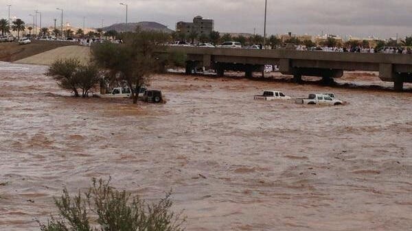 Two Men Saved By Tree As Floods Hit Hael In Saudi Arabia - Al Arabiya 