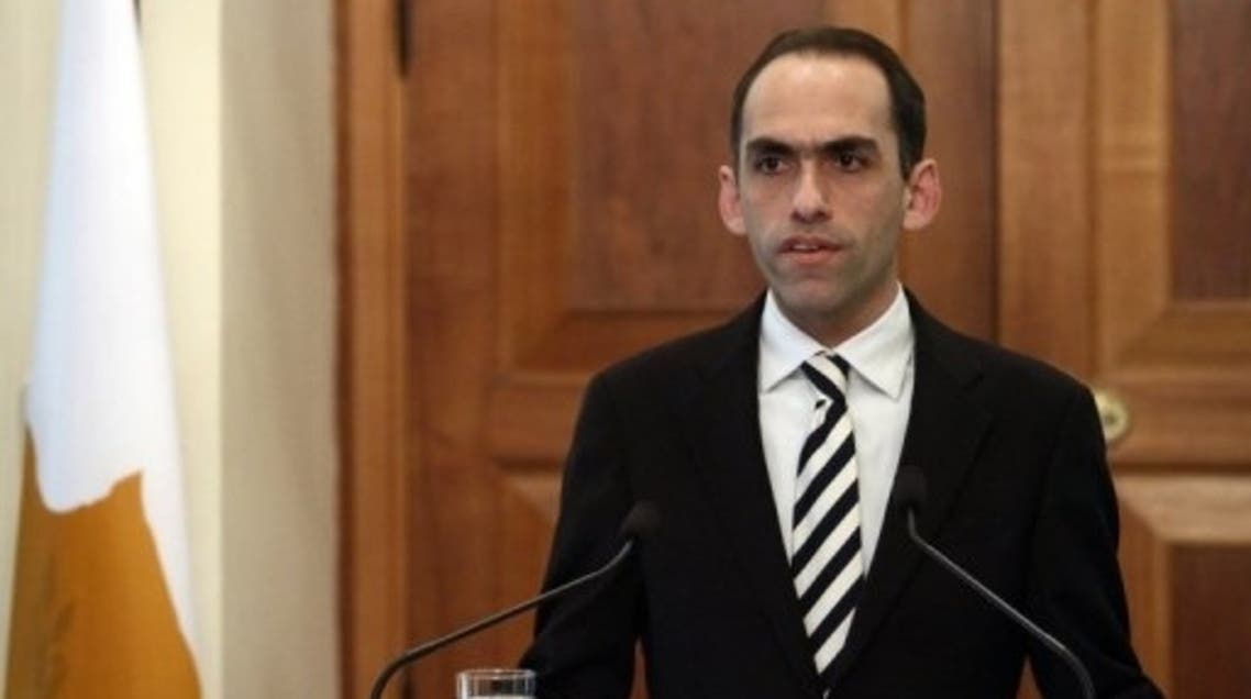 Cyprus Finance Minister Haris Georgiades urged lawmakers to take "a very difficult but necessary decision" on the bailout. (AFP)