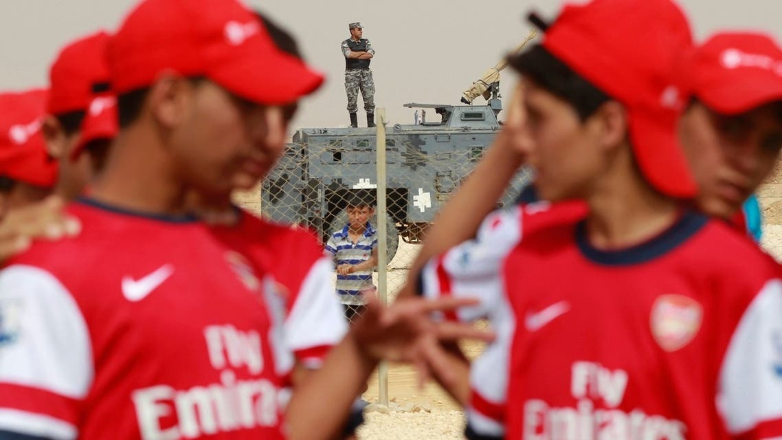 Arsenal FC at Syrian refugee camp