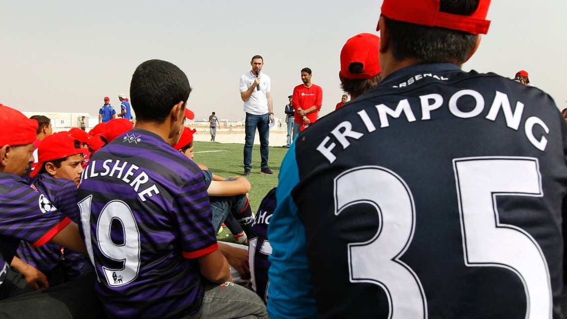 Arsenal FC at Syrian refugee camp