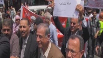 Jordanian workers protest in Amman