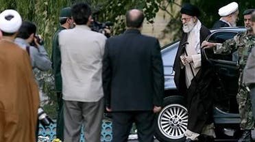 Khamenei getting out of a BMW Photo: ISNA
