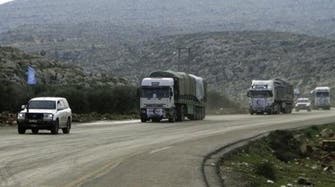 Aid convoys roll slowly in Syria despite urgent need, U.N. says  