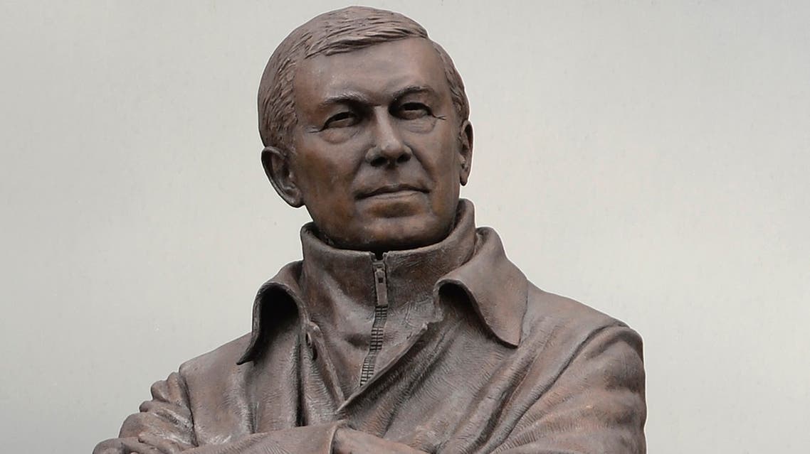A statue of Manchester United's coach Alex Ferguson is seen outside the club's Old Trafford stadium in Manchester, northern England May 8, 2013. (Reuters)