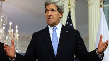 U.S. Secretary of State John Kerry talks to the media at the State Department in Washington May 10, 2013. (REUTERS)