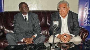 Former IMF chief landed in South Sudan on a two-day trip to open a new bank in the improvished country. He was greeted by Sudan’s minister of commerce. (AFP)