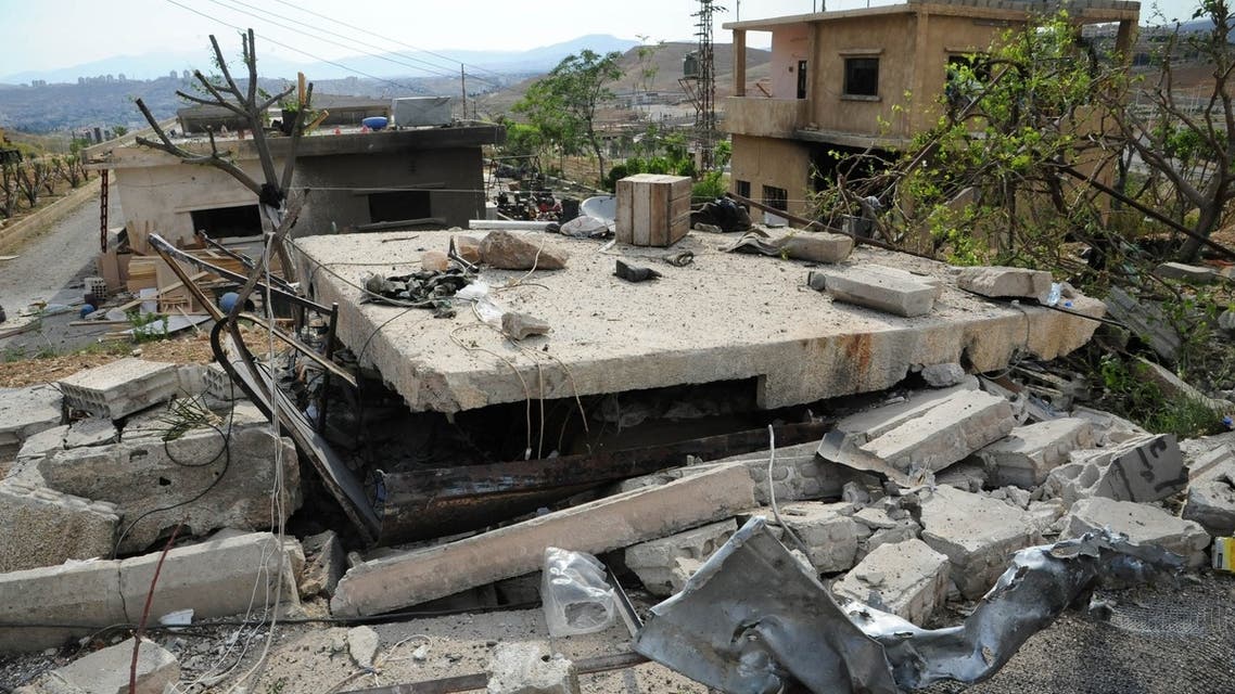 A picture released by the Syrian Arab News Agency (SANA) on May 5 allegedly shows damage caused by an Israeli air strike, according to SANA. (AFP PHOTO/SANA/HO)