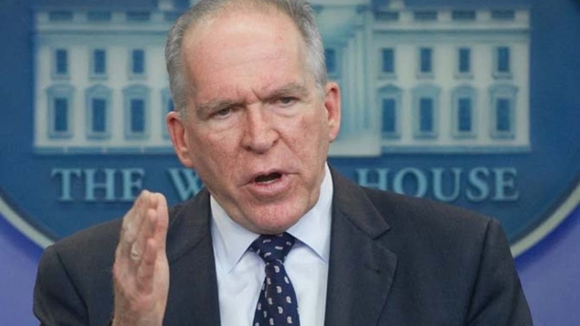 White House counter-terrorism adviser John Brennan speaks during the daily press briefing in the Brady Press Briefing Room of the White House in Washington, DC. - AFP