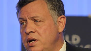 Jordan's King Abdullah II speaks during the opening session of the World Economic Forum on the Middle East and North Africa. (AFP)