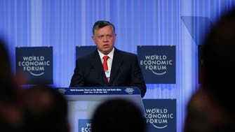 Peace, jobs high on agenda as Jordan's King Abdullah opens WEF