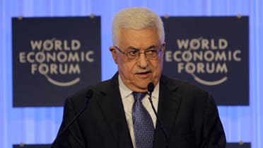 Palestinian president Mahmud Abbas speaks during the opening session of the World Economic Forum on the Middle East and North Africa. (AFP)