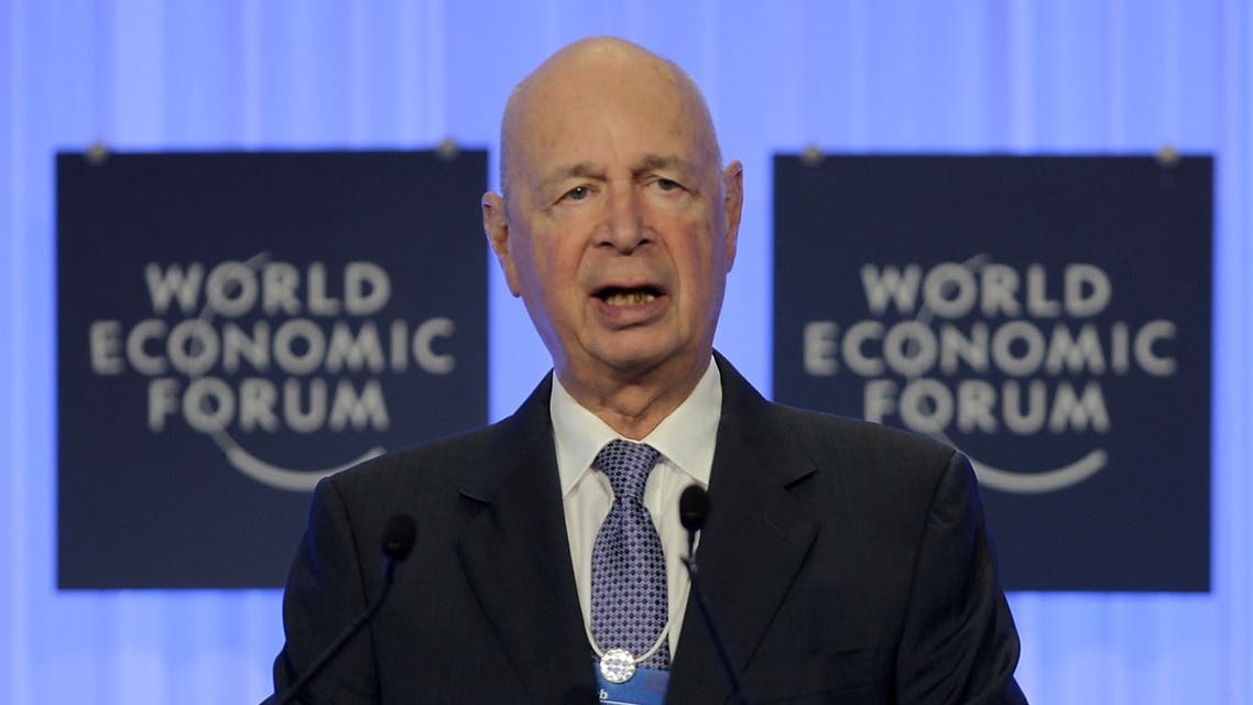 World Economic Forum founder Klaus Schwab at the opening of the World Economic Forum on the Middle East and North Africa in Jordan. (AFP)