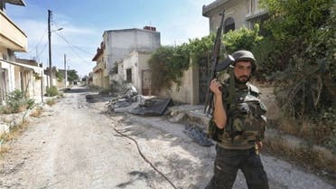 Syria soldier in Qusayr