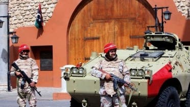 Libyan National Army's soldiers patrol on the Martyrs square on May 3, 2013 in Tripoli, Libya (AFP)