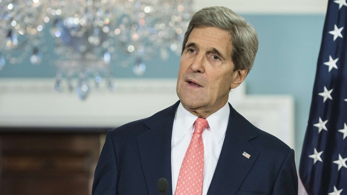 US Secretary of State John Kerry speaks during a press conference at the US State Department May 31, 2013 in Washington, DC. (AFP)