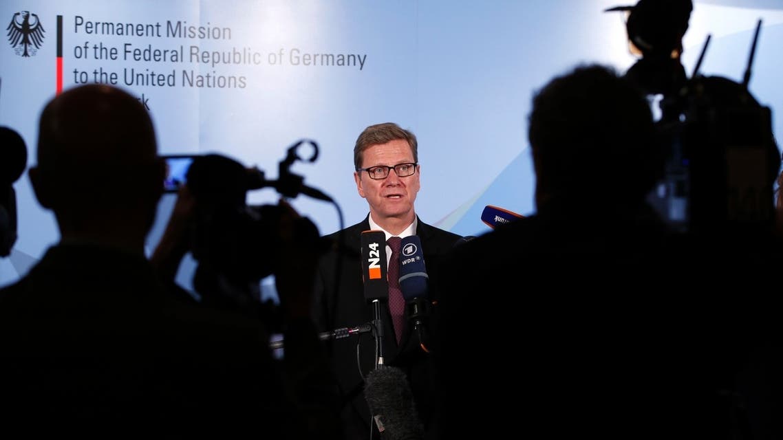 German Foreign Minister Guido Westerwelle speaks during a news conference in New York, June 3, 2013. Reuters