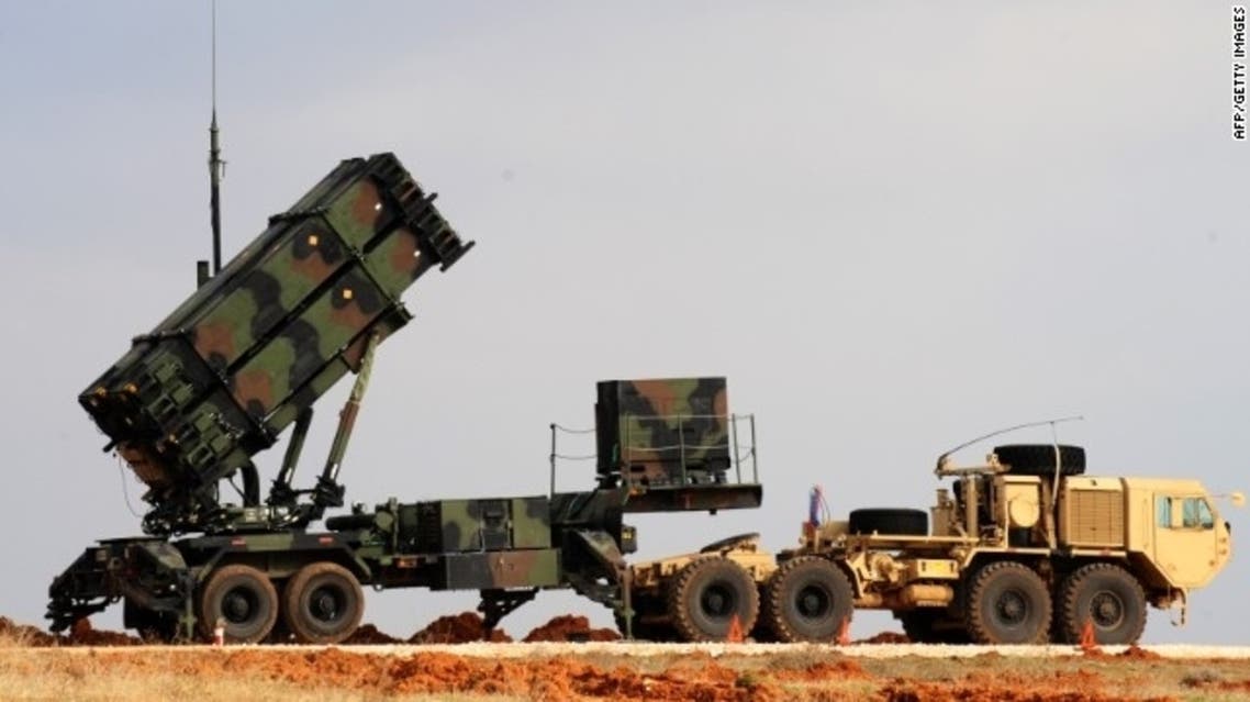 A Patriot missile launcher system is pictured at a Turkish military base in Gaziantep on February 5, 2013. (AFP)