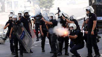 Police tear gas protestors by Turkish PM’s Istanbul base 