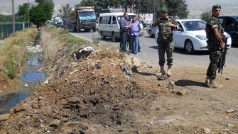 Roadside bomb hits Lebanon road near Syria border 