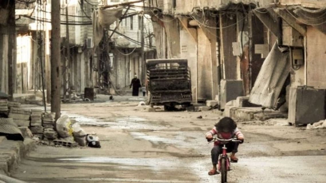 The destruction of Damascus: Battles between the Syrian regime and rebels has driven producers away from financing the country’s once-booming film industry. (File photo: AFP)