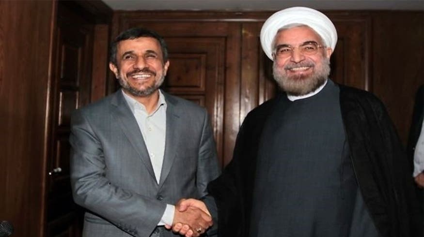 Ahmadinejad meets president-elect Rowhani in power transfer talks