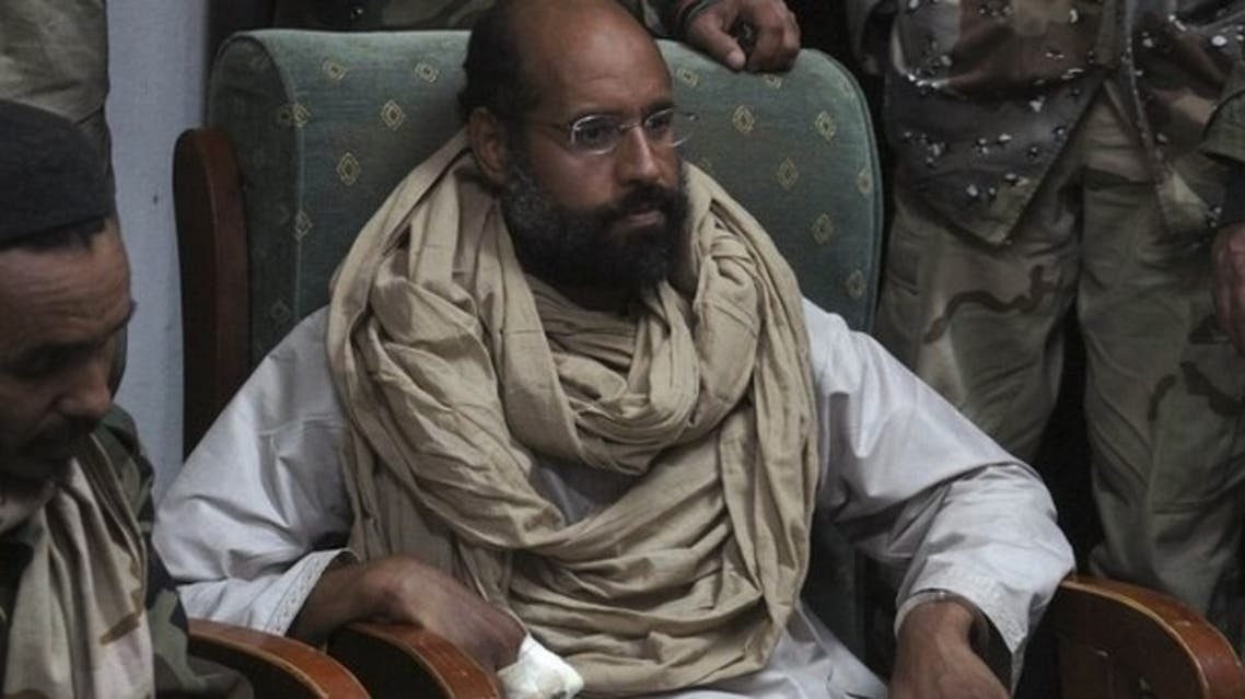 Saif al-Islam Qaddafi, seen after his capture in 2011. (Reuters)
