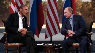 U.S. President Barack Obama (L) meets with Russian President Vladimir Putin during the G8 Summit at Lough Erne in Enniskillen, Northern Ireland June 17, 2013.