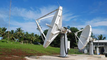 O3b satellites will beam down signals to ground stations such as this site on the Cook Islands. (Image courtesy: O3b)