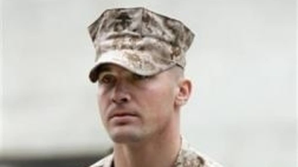 U.S. Marine Sgt. Lawrence G. Hutchins III arrives for his Article 32 Investigation hearing at Camp Pendleton, California, October 16, 2006. (Reuters)