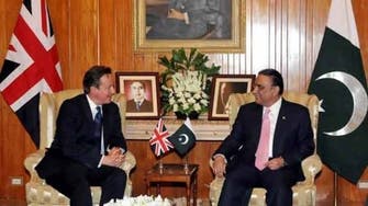 برطانوی وزیراعظم ڈیوڈ کیمرون کی دو روزہ دورے پر پاکستان آمد