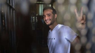 Prominent Egyptian blogger released from jail, remains on trial