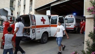An ambulance carries wounded Syrians from Qusayr at a hospital in Shtora on on June 7, 2013.  (AFP)