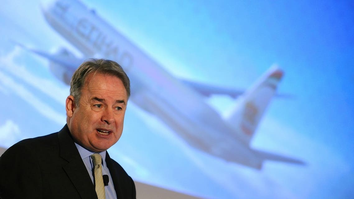James Hogan, Etihad's chief executive, said there was “no rush” in building the airline’s stake in Virgin Australia. (File photo: Reuters)