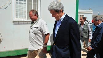 Kerry visits Syrian refugee camp in Jordan