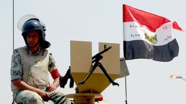 An Egyptian army soldier sits on his vehicle. (File Photo: Reuters)