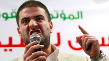 Osama Mursi, son of Egypt's ousted President Mohammead Mursi, speaks during a news conference in Cairo July 22, 2013. (Reuters)
