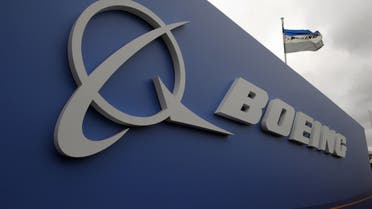 The logo of US aircraft manufacturer Boeing taken at Le Bourget airport, near Paris. (File Photo: AFP)