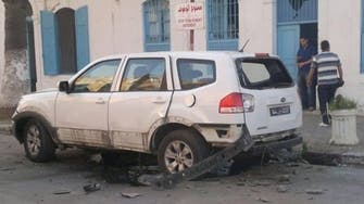 Policeman injured in bomb blast at police post in Tunis